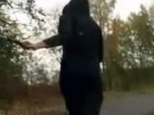 Jogging Femdom - Outdoor BDSM