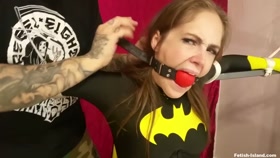 Batgirl Ballgagged and Bound