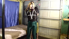 Suspension Bondage in Green