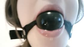 Ivana Drooling with her Ball Gag