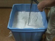 Japan Sexy Girl is Casted in Concrete Box