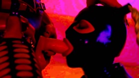 Latex Lucy Strap-on Fucked