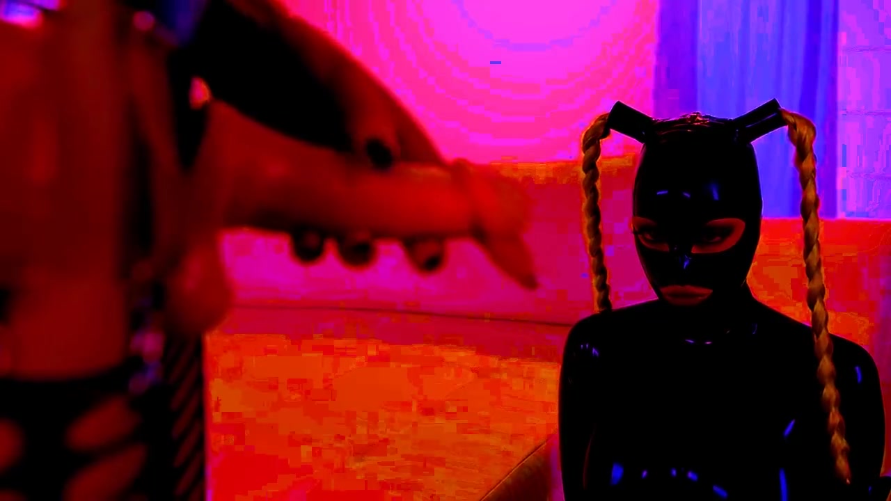 Latex Lucy Strap-on Fucked