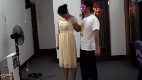 Handcuffed Asian