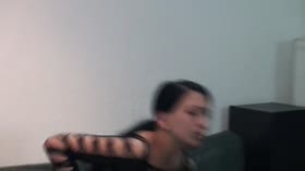 Bitch Gagging to Cock