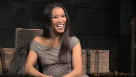 Brutal Blowjob and Spitroasting for Hot Asian Chick