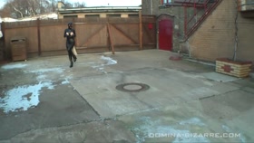 Latex Slave in Lady's Dungeon