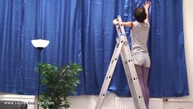 Short Haired Brunette Gets Bound and Gagged