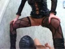 Femdom - Slave forced to drink Piss
