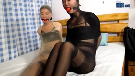 Gagged and Bound Asians