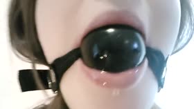 Gagged Messy DRooler