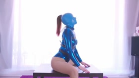 Rubber Hogtie Bondage