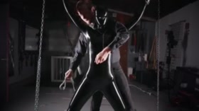 Latex Slave in The Dungeon