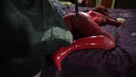 Hogtied in Red Leather