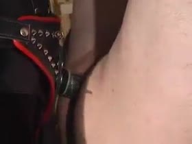 Hooded Male Slave Gets Fucked