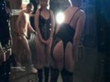 Two mistresses and their slavegirl in heavy femdom dominatio