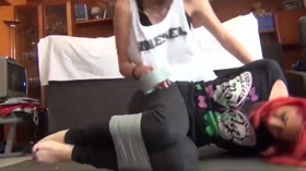 Duct Tape Lezdom Bondage
