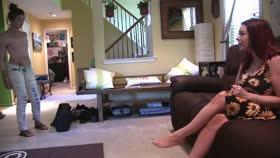 Over The Knee Lezdom Spanking