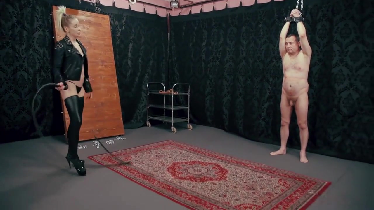 Mistress Anette - Whipping The Male Slave