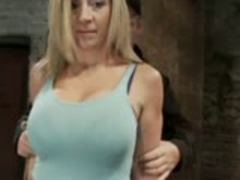 Sara Tied and getting Tit torment