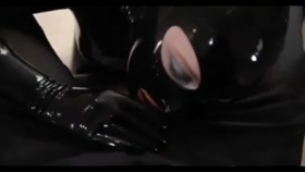Latex Catsuit and Blowjob