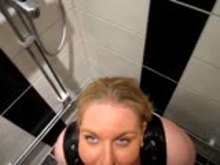 Obedient Slave girl drinking Piss - Homemade
