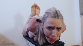 Cute Russian Drooler Hogtied - 2