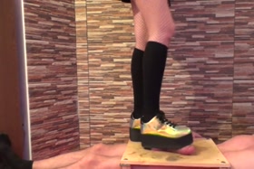 Cock Crush with Heavy Platform Boots