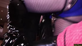 Bound Latex Fuck - Pegging Julie Simone