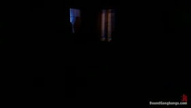 Bound Gangbang for Hot Brunette