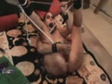 Gagged and Chained slut - Homemade BDSM