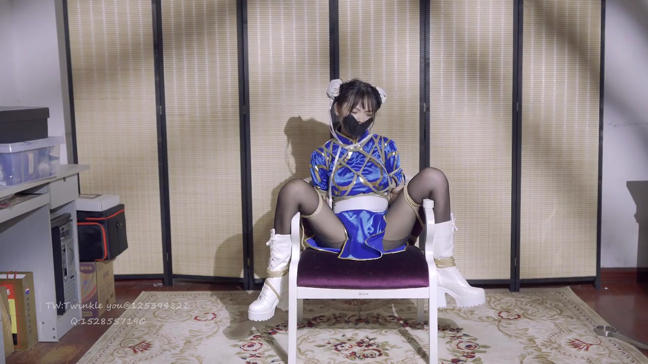 Chinese Lady Taking A Seat