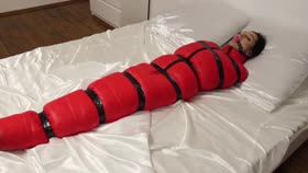 Girl in Red Sack