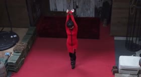 Chinese Slave Girl in Red