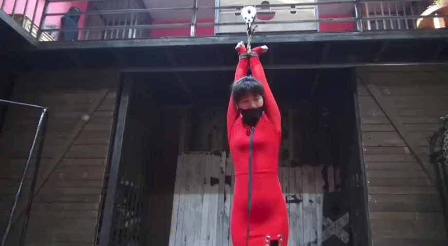 Chinese Slave Girl in Red