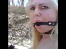 Sklavin - German Slave Masturbating Outdoors