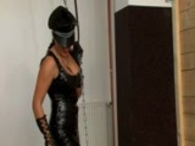 Two Mistresses using their slave 