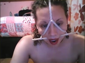 Klarab Gag And Breasts in pain