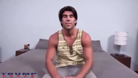 Brunette Gets Fucked By Damien S Patriot Cock