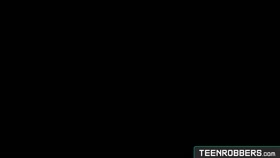 Perv Officer Catches Teenie Athena Rayne Stoling Tshirts And Punishes Her - Teenrobbers.com