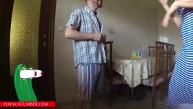 Eats Pussy In The Kitchen And Puts A Vibrator