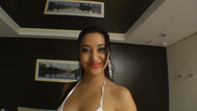 Beautiful Angry Brazilian Punishes Her Slave