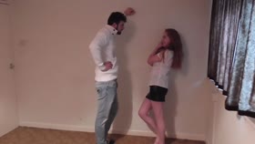Intoxicated Girlfriend Punished And Diapered For Pissing On The Floor