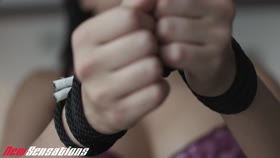Aaliyah Hadid Tied Up For Rough Fuck Session