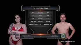 Nude Wrestling As Amilia Onyx Jerks Off Marcelo Before Strapon Fucking Him