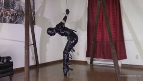 Burglar in Latex Gets Tied Up
