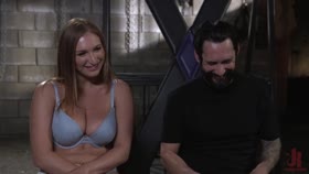 Attitude Adjustment: Slutty Skylar Snow gets her ass flogged, caned and fucked