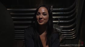 Dirty basement whore relentlessly fucked with 5 dicks!