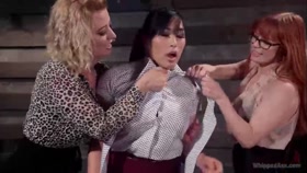 Bad Secretary: Hot babe spanked, double penetrated, & dominated!