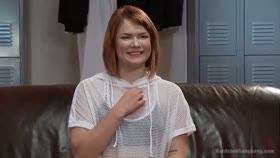 Five Sweaty Athletes Take Down Gorgeous Big Booty Slut